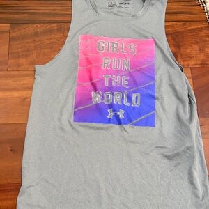 Under Armour Gray Tank with Vibrant Graphic